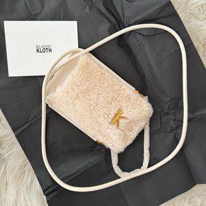 Klassic Kloth IZZY Phone purse Shearling / Gold
